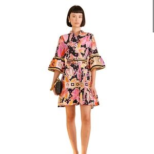 Farm Rio Enchanted Nature Mini Dress